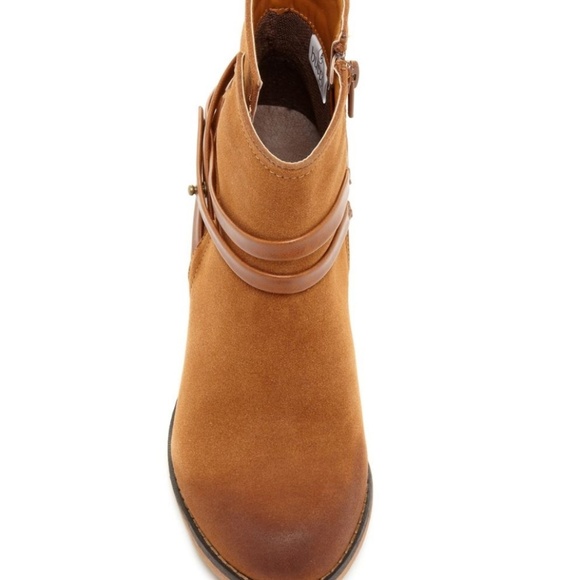 BUCCO Emmy Brown Camel Tan Zipper Ankle Boots Booties Sz 8.5 EUC - Picture 8 of 8